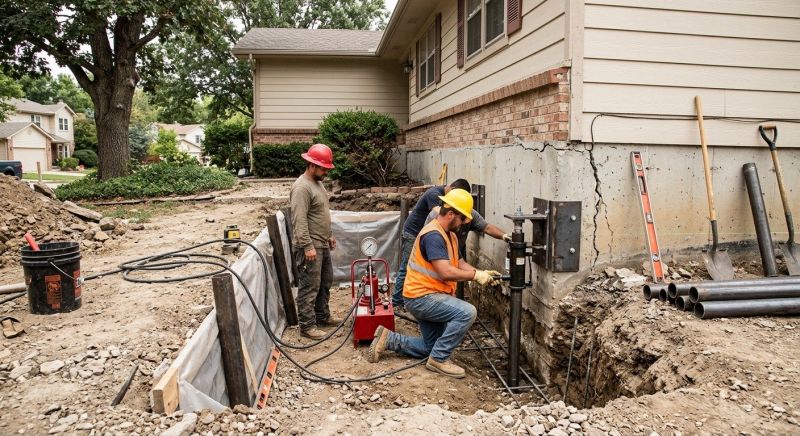 Cracked Foundation Repair in Greenville, SC